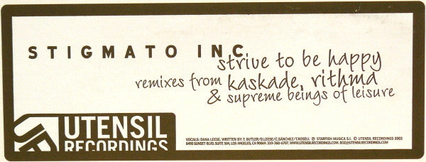 Strive To Be Happy (Remixes)