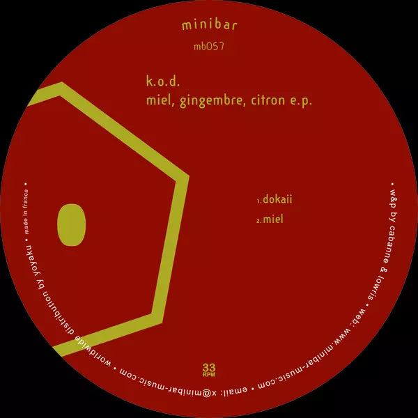 Miel, gingembre, citron EP