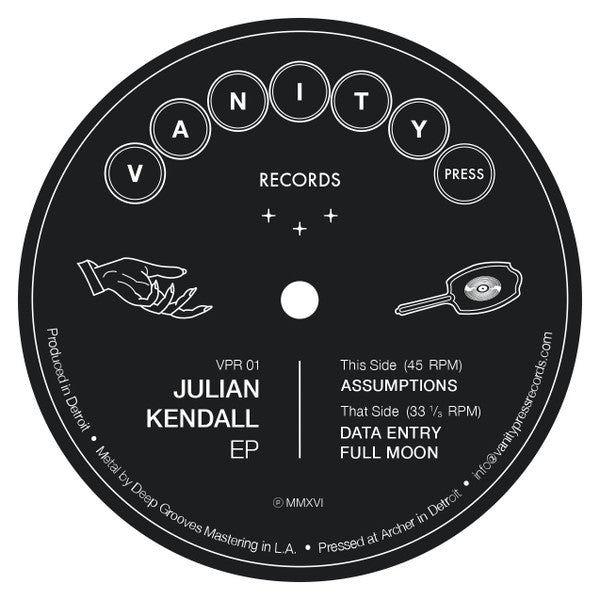 JULIAN KENDALL EP – T.E.Q レコードショップ