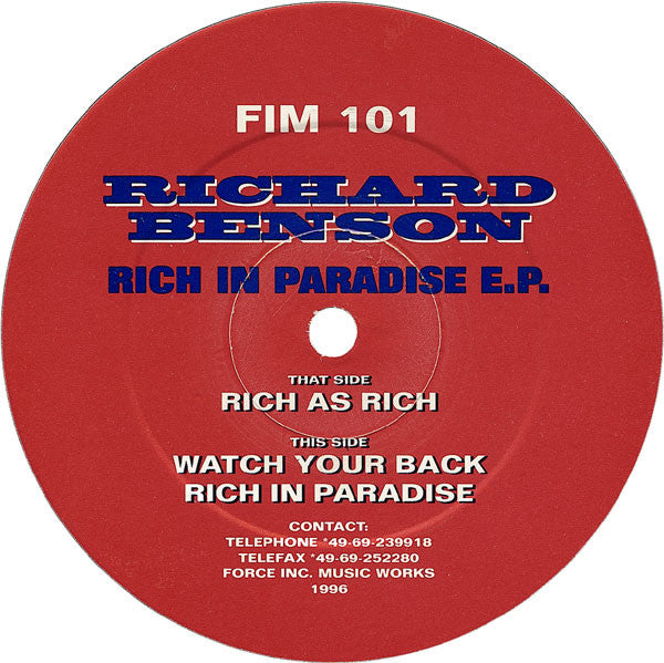 Rich In Paradise E.P.