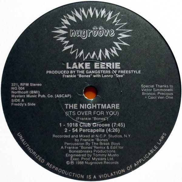 THE NIGHTMARE (ITS OVER FOR YOU) – T.E.Q レコードショップ