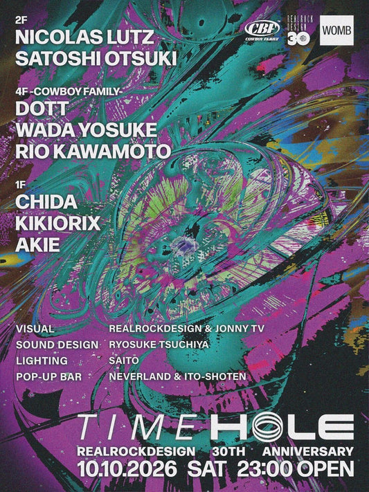 10/10 SAT - TIME HOLE @ WOMB