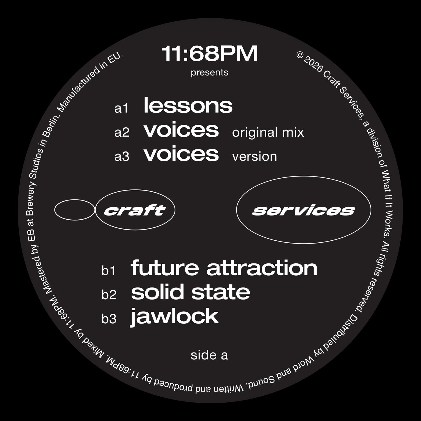 Craft Services 001 (Repress)