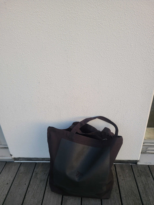 LOGO RECORD BAG ALLBLACK