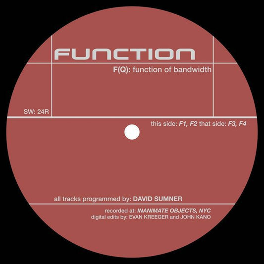 F(Q): Function Of Bandwidth (reissue)
