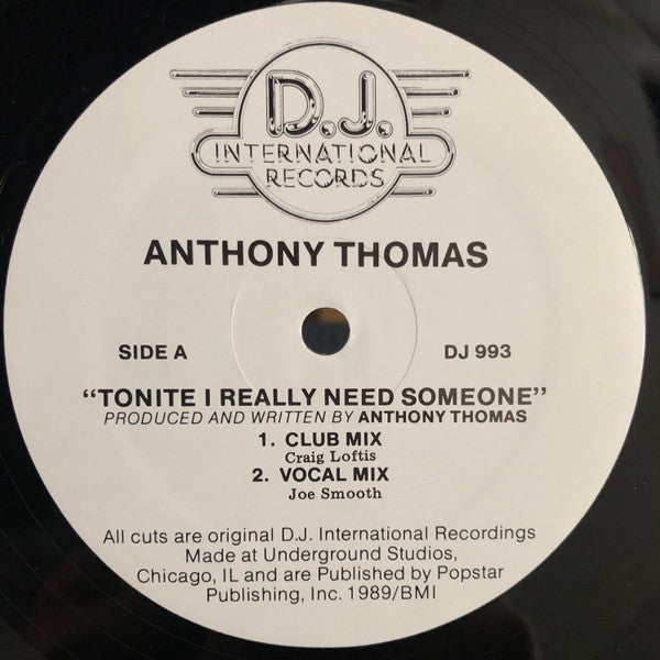 Tonite I Really Need Someone