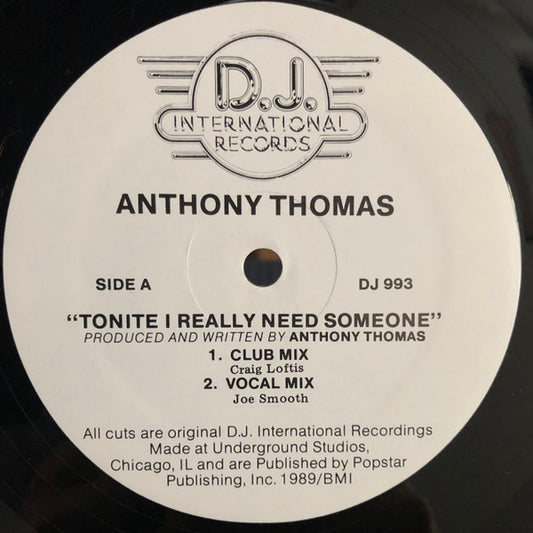 Tonite I Really Need Someone