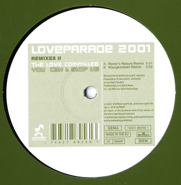 You Can't Stop Us (Love Parade 2001 Remixes II)