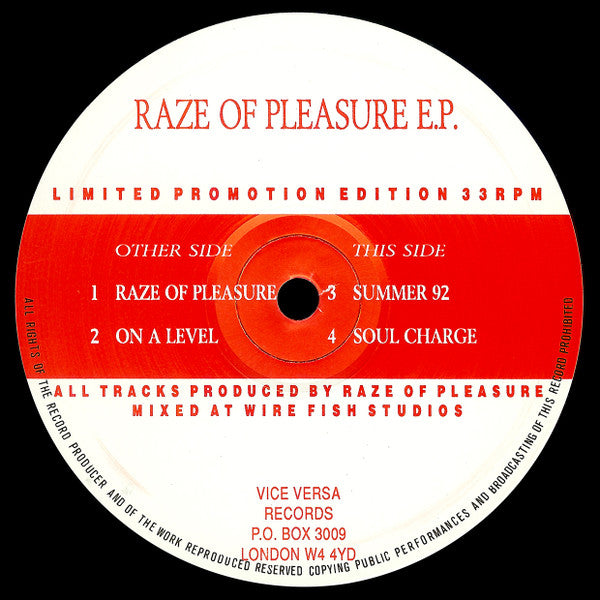Raze Of Pleasure E.P.