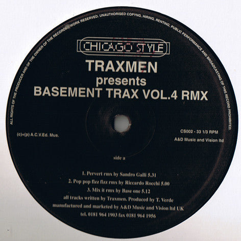 Basement Trax Vol.4 Rmx
