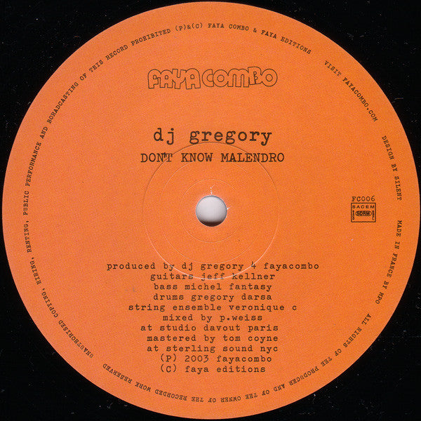 Don't Know Malendro / Vasefa