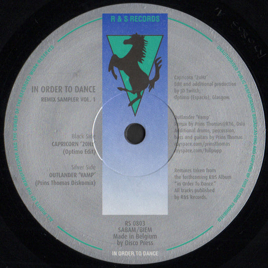 In Order To Dance Remix Sampler Vol. 1