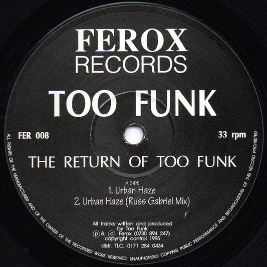The Return Of Too Funk