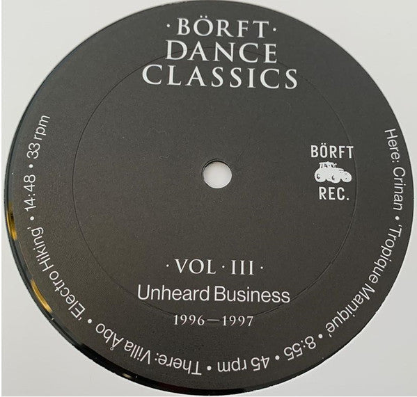 Börft Dance Classics Vol. III - Unheard Business 1996-1997