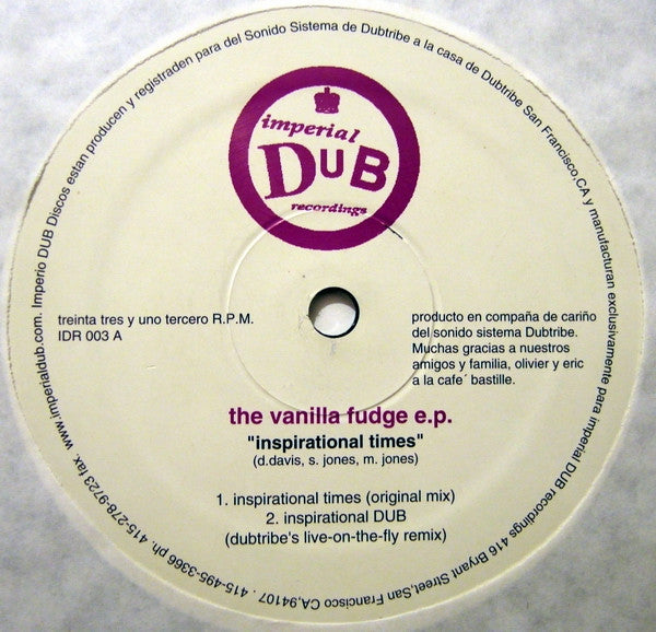 The Vanilla Fudge E.P.