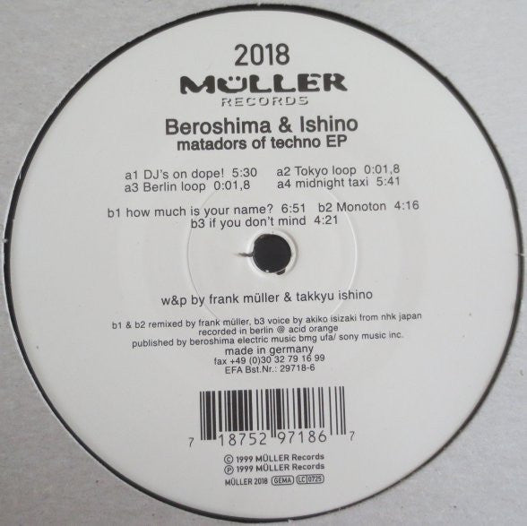 Matadors Of Techno EP