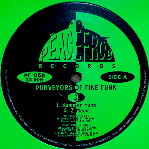 Peacefrog （4枚セット） レコード レーベル TECHNO テクノ Peacefrog Records – T.E.Q レコードショップ