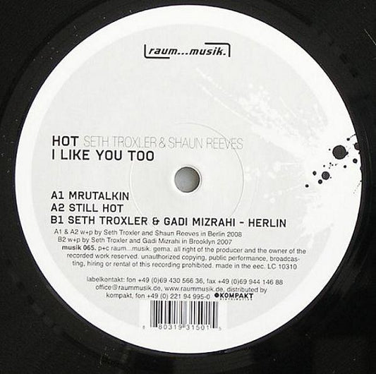 Hot - I Like You Too