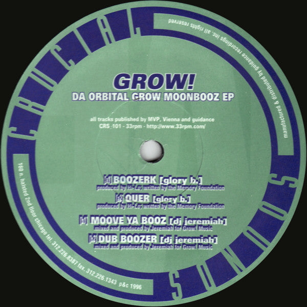 Da Orbital Grow Moonbooz EP