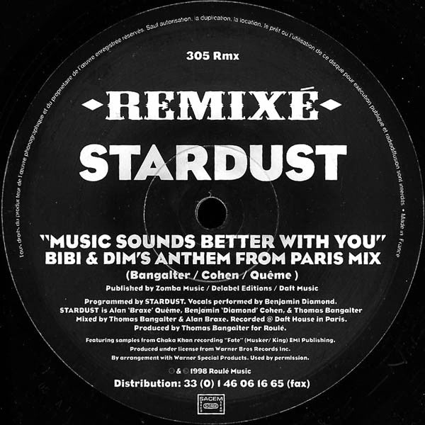 Music Sounds Better With You (Remixé)