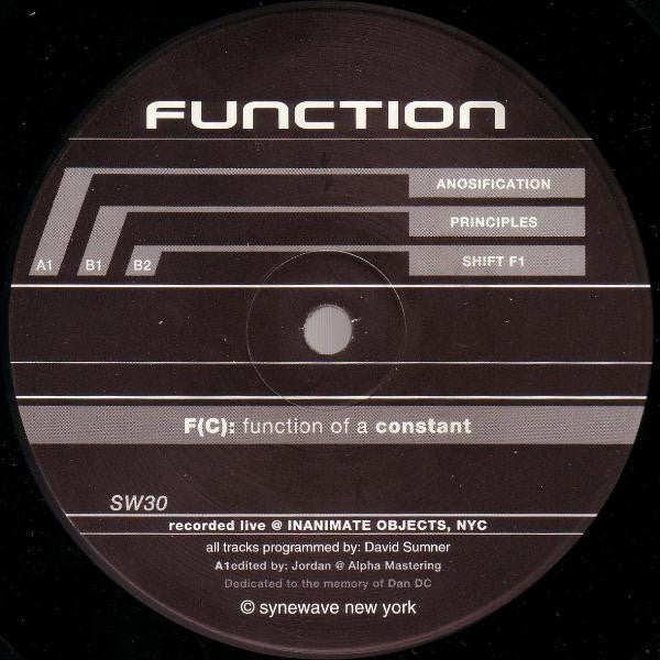 F(C): Function Of A Constant